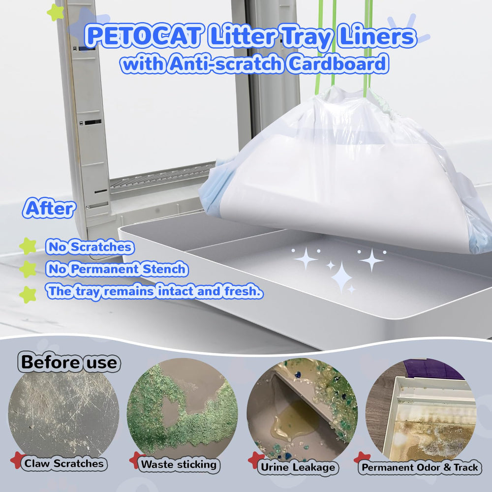 PETOCAT drawstring liner easy to empty without touching waste