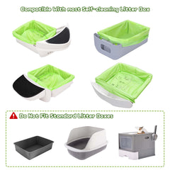 PETOCAT drawstring litter bag closeup - convenient closure keeps waste contained.