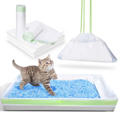 PETOCAT litter liner anti-scratch cardboard tray keeps bottom flat for easy dump