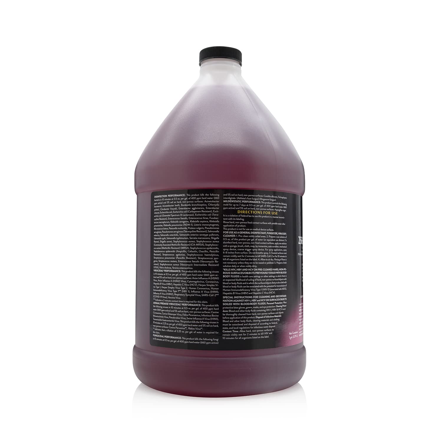 Petology 256:1 label close-up showing EPA-registered disinfectant