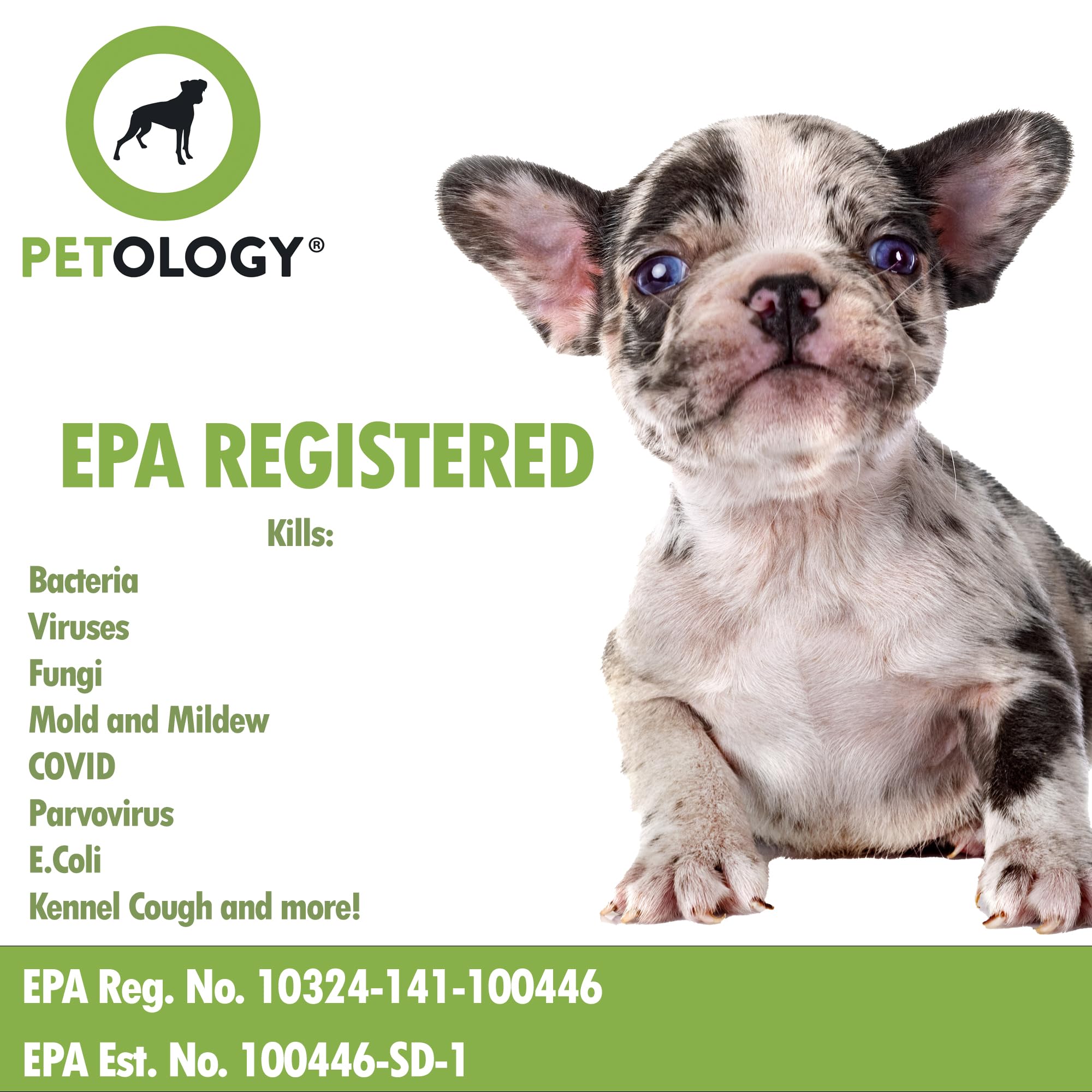 Petology 256:1 used to deodorize and disinfect kennels