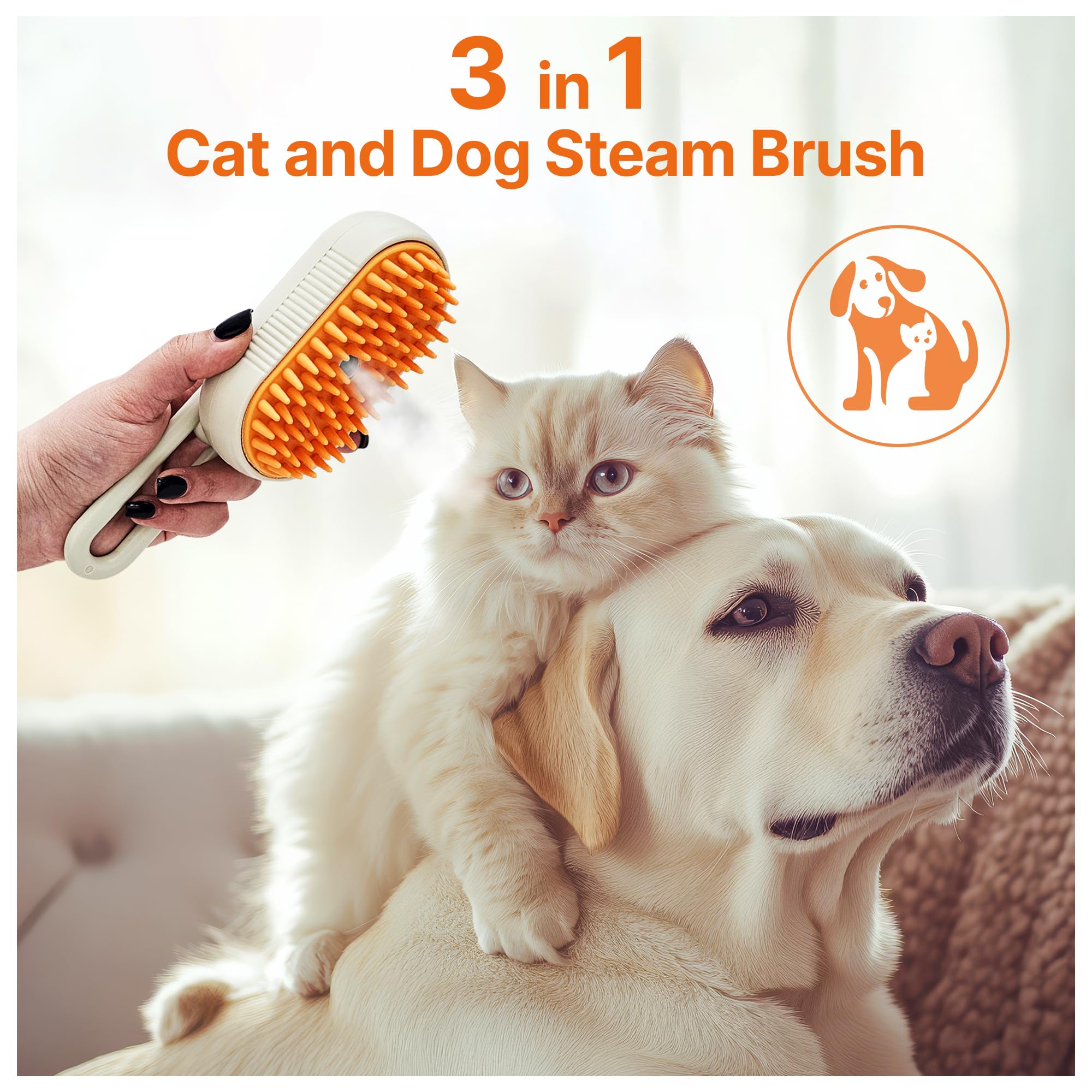 PETOMET dual-speed mist for adjustable grooming intensity.