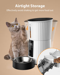 Petory Timed Feeder storage view showcasing airtight design