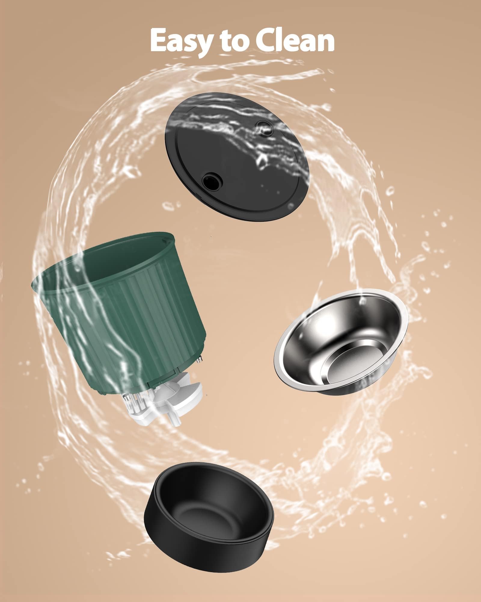 Petory Timed Feeder food hopper demonstrates airtight storage reducing spoilage and pests.