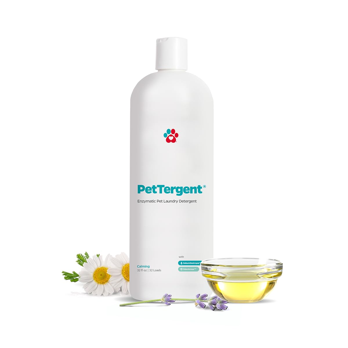 Pet Parents PetTergent bottle front shows enzymatic formula for pet odors.