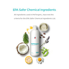 Pet Parents PetTergent enzyme-drops closeup emphasizes stain-fighting enzymes.