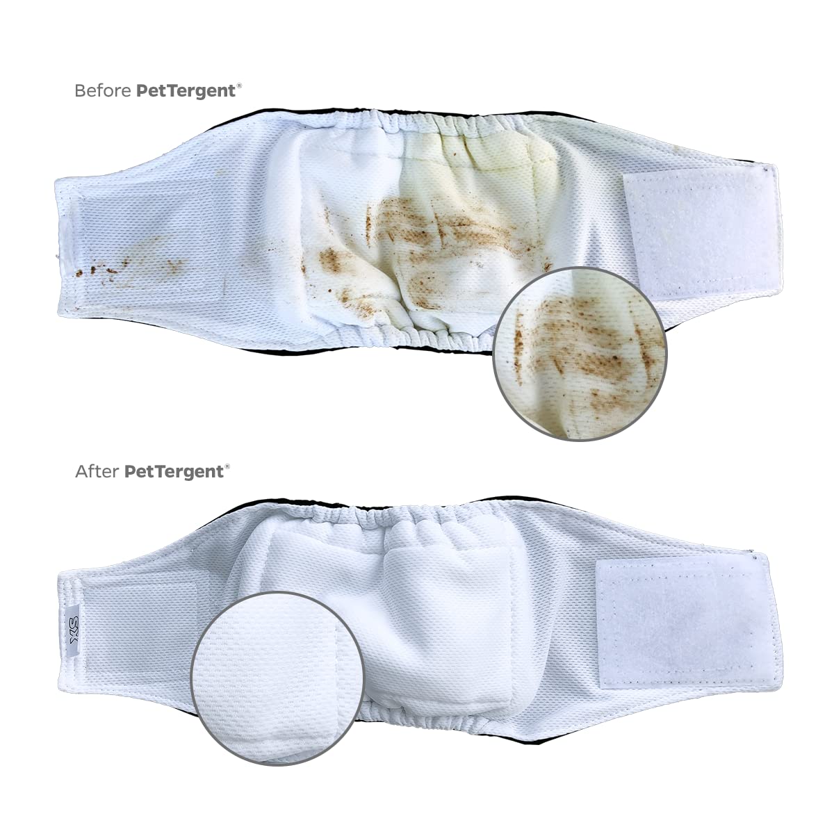 Pet Parents PetTergent packaging-recycled closeup highlights recyclable bottle materials.
