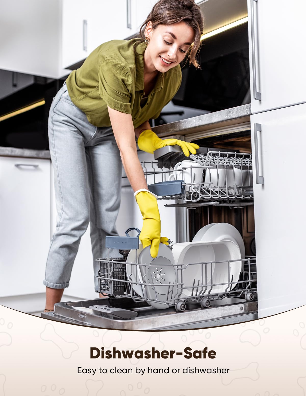 PETPATH dishwasher-safe material makes cleanup quick and easy.