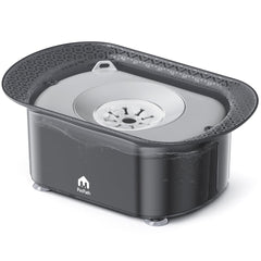 PETPATH dog water bowl suction cup foot keeps spills contained during play