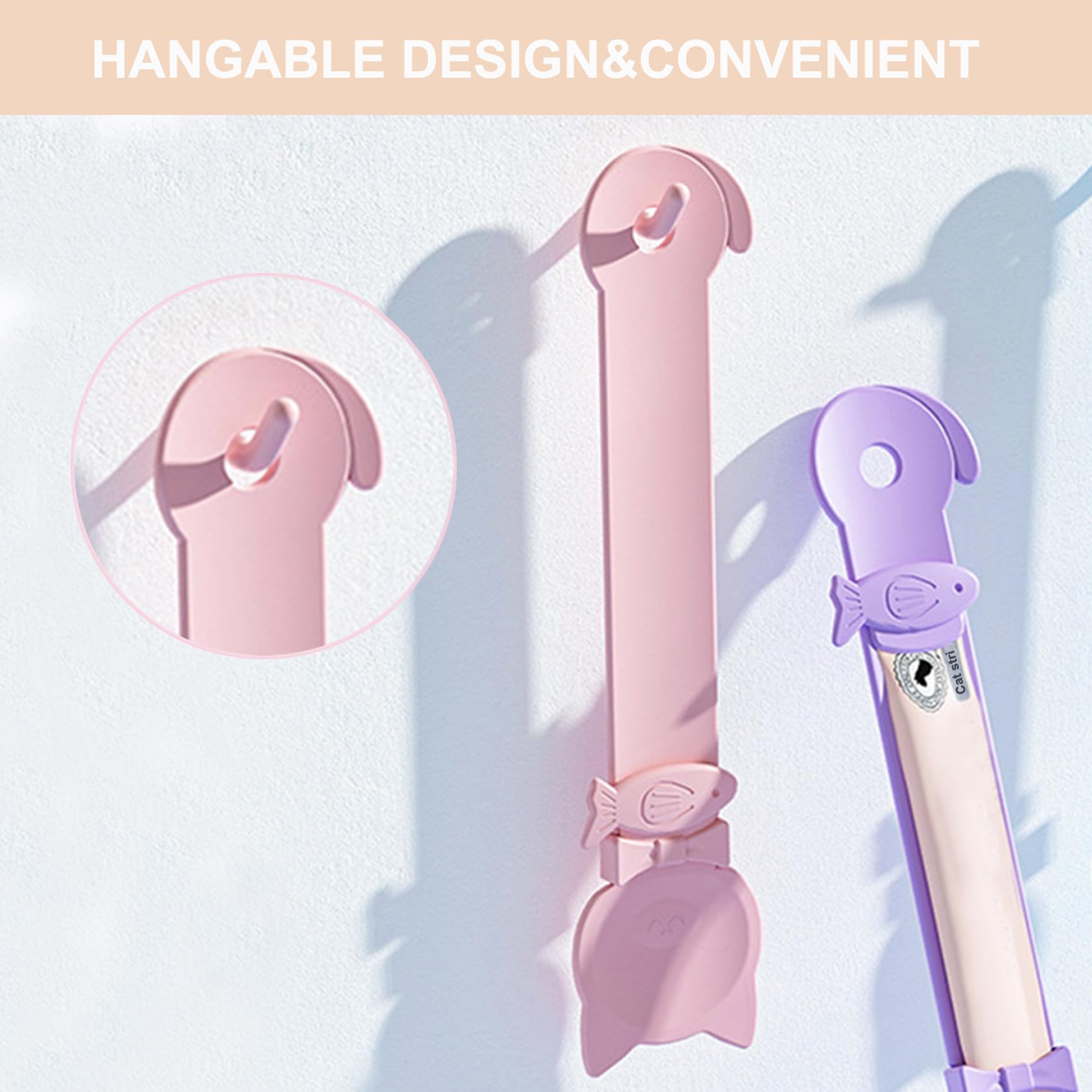 PETPAWLOVELY cat treat spoon pink easy-clean after use