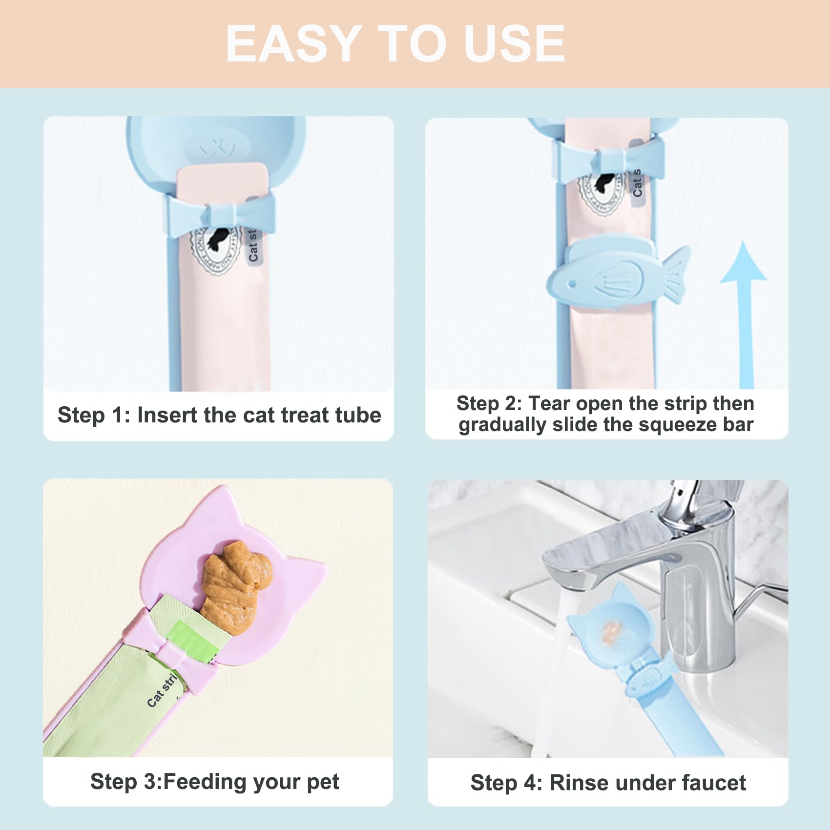 PETPAWLOVELY treat spoon long-handle closeup demonstrates reach