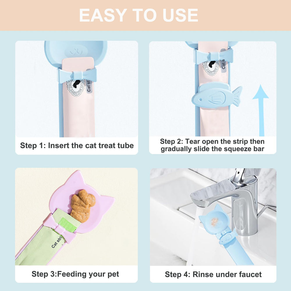 PETPAWLOVELY treat spoon long-handle closeup demonstrates reach