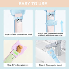 PETPAWLOVELY treat spoon long-handle closeup demonstrates reach