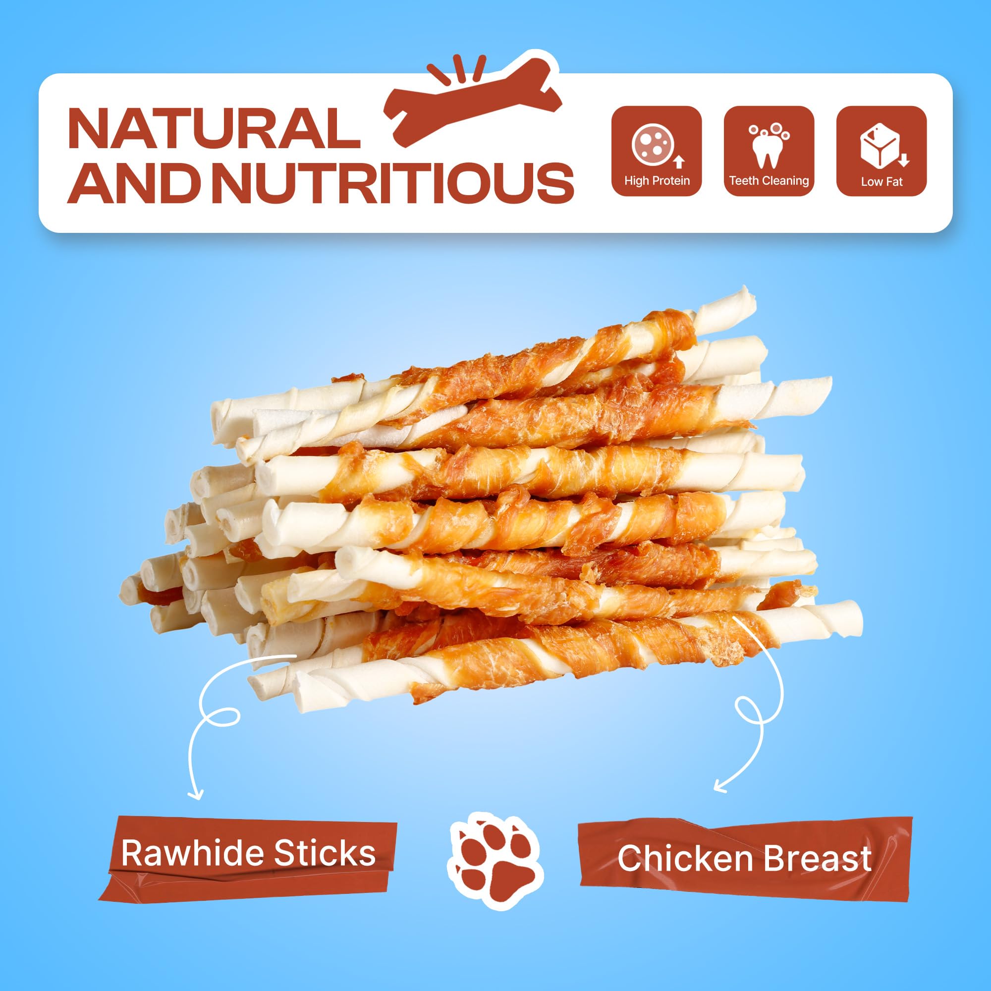 PETPHABET chicken-wrapped rawhide sticks 5-inch pack ideal for training rewards.