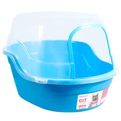 Petphabet jumbo hooded litter box front view highlighting extra-large capacity for multiple cats.