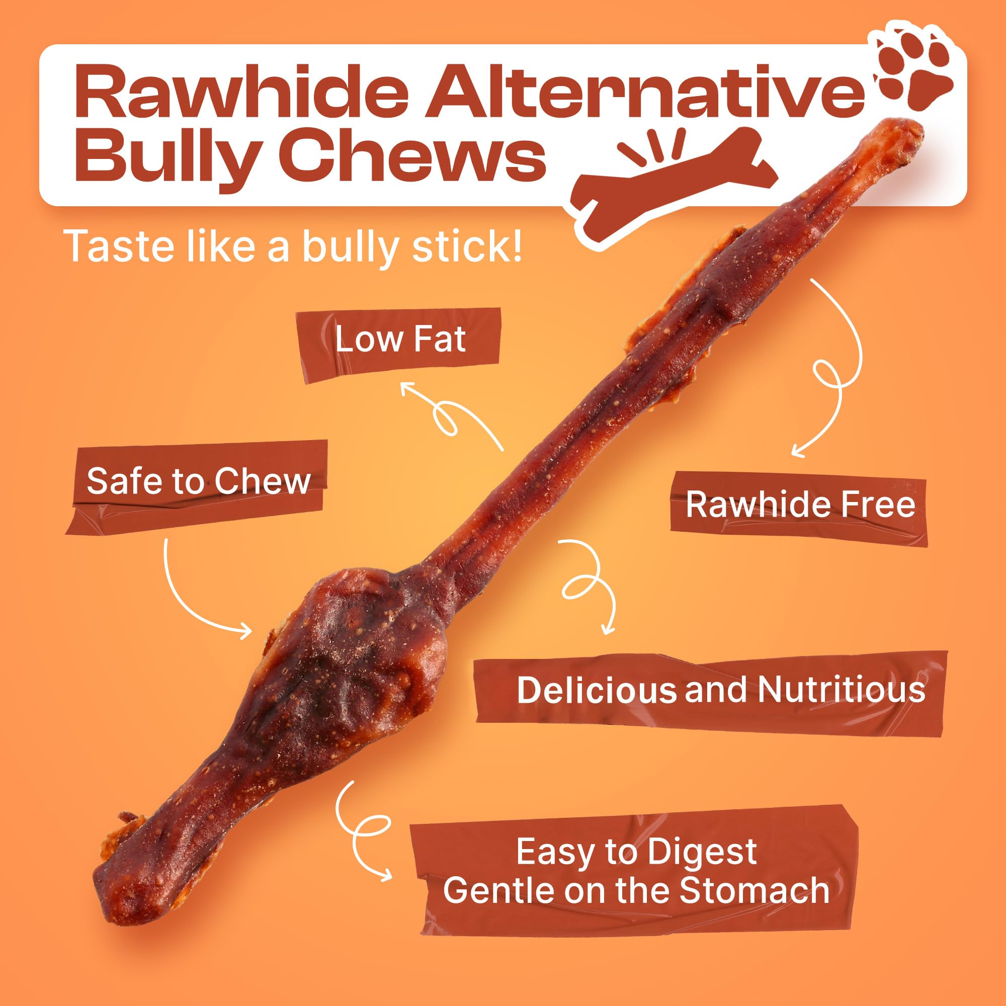 PETPHABET No Hide Chews 7inch pack, SGS-tested safety for mid-to-large breeds