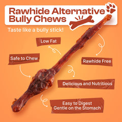 PETPHABET No Hide Chews 7inch pack, SGS-tested safety for mid-to-large breeds
