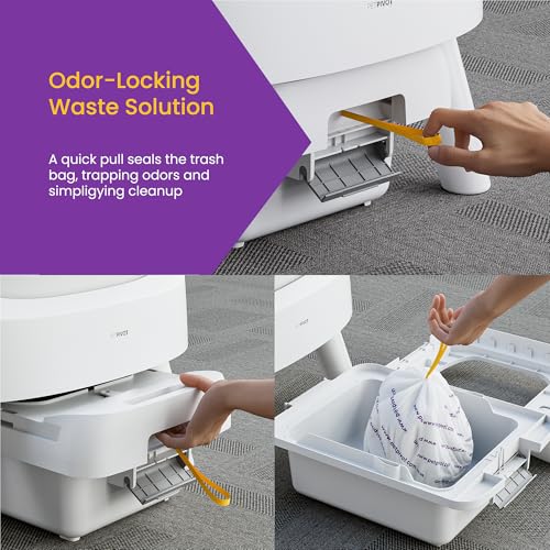 PetPivot drawstring-closure liners help seal odors and leaks between cleanings.