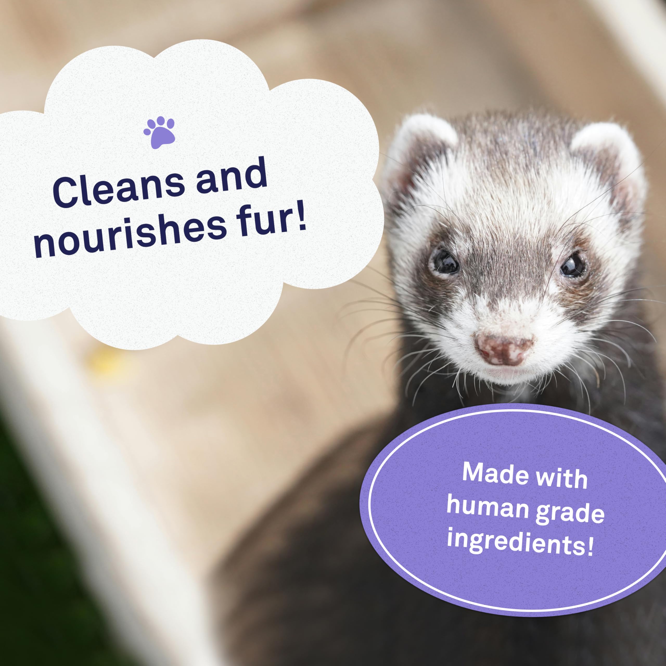 Petpost Ferret Shampoo OdorLock technology image binding odor molecules for freshness