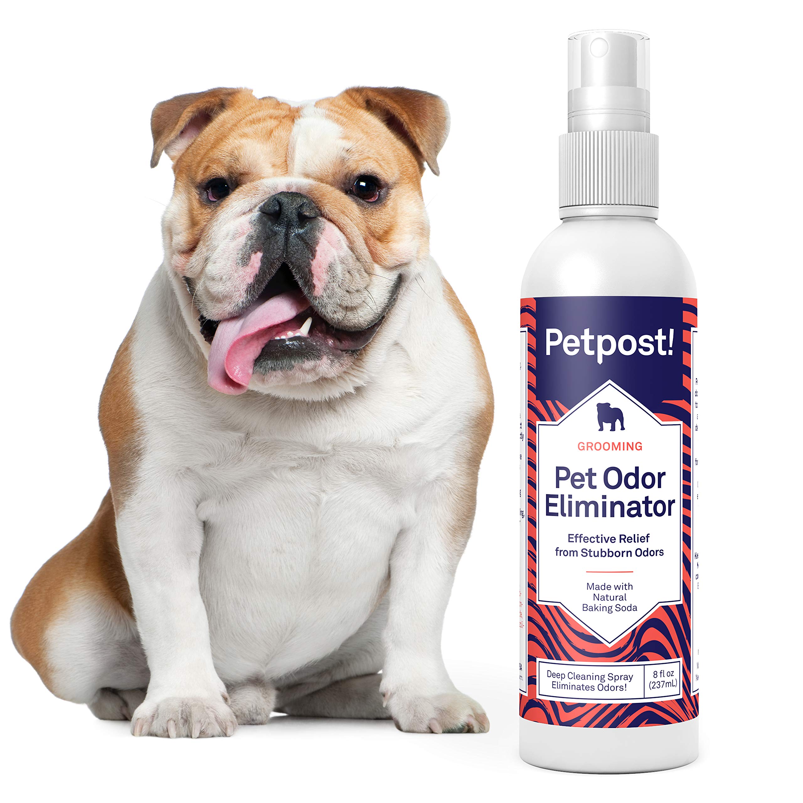 Petpost odor eliminator spray for living room fabrics, reducing lingering odors.