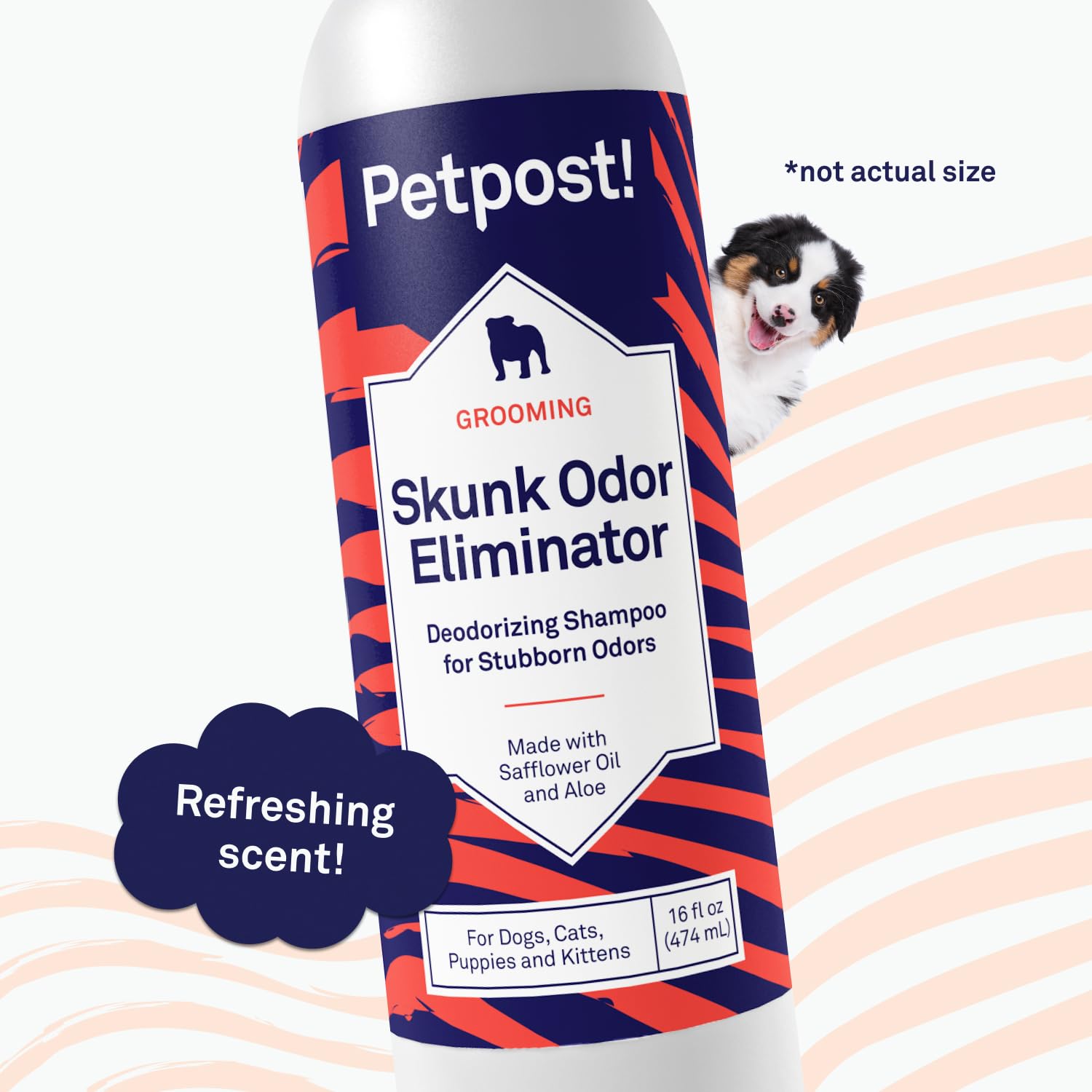 Petpost USA made badge emphasizing safe formulation for households.