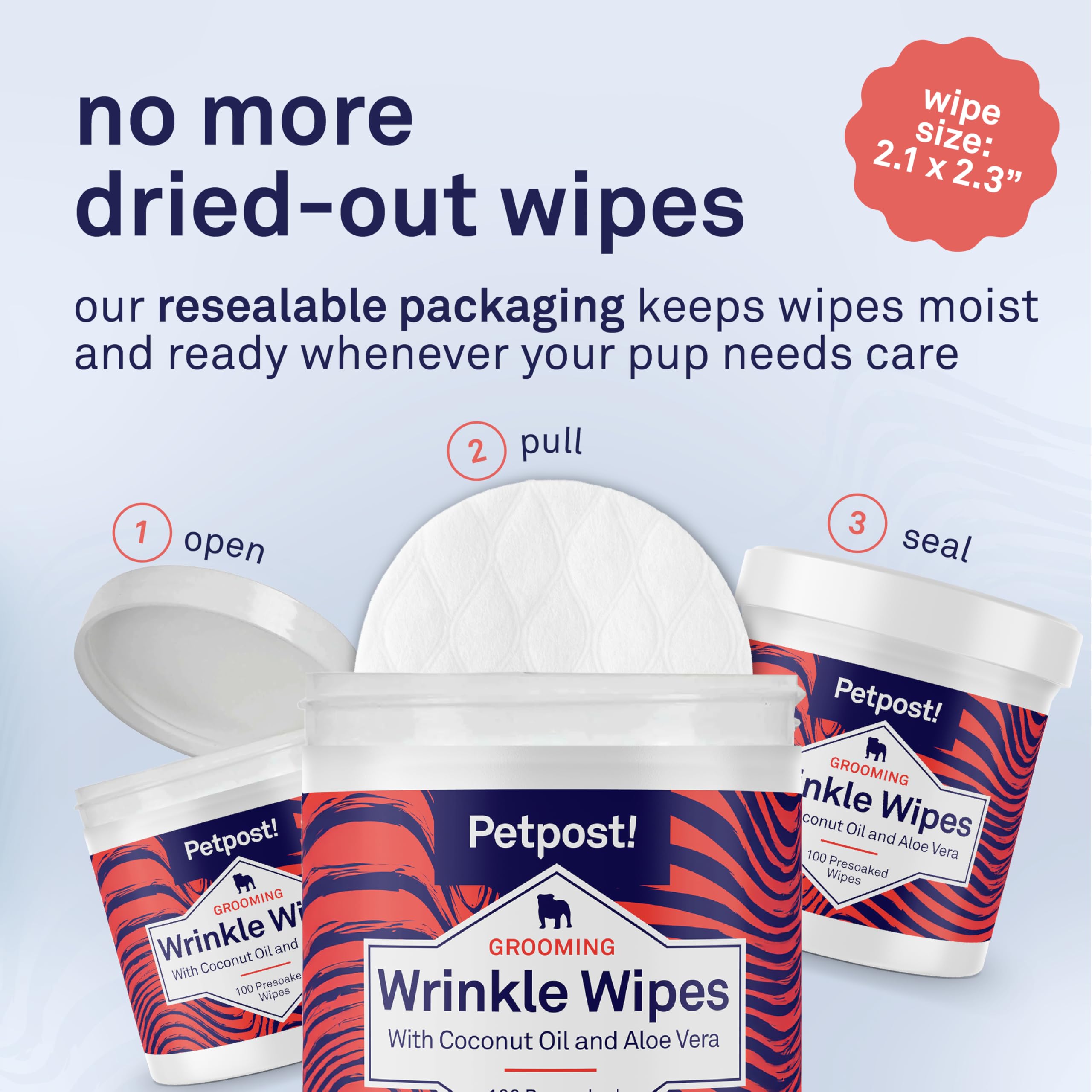 Petpost Wrinkle Wipes paw-care focus demonstrates versatile head-to-tail routine use