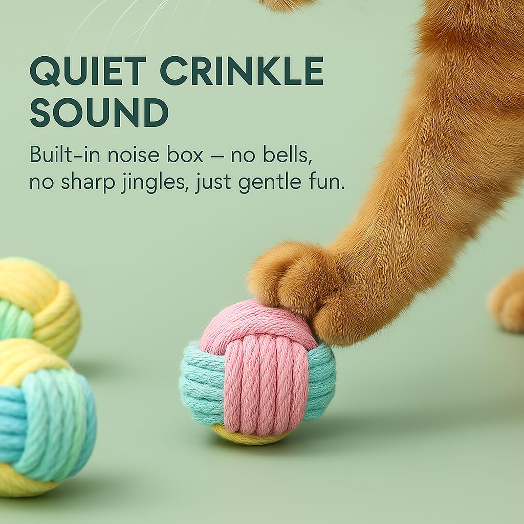 PetPrana Cat Chew Ball demonstrates gentle teeth and gum-friendly design for kittens.