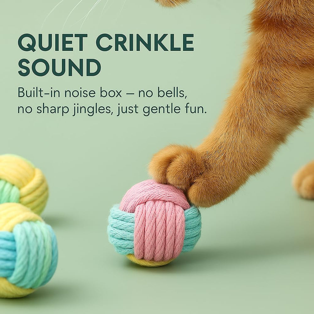 PetPrana Cat Chew Ball demonstrates gentle teeth and gum-friendly design for kittens.