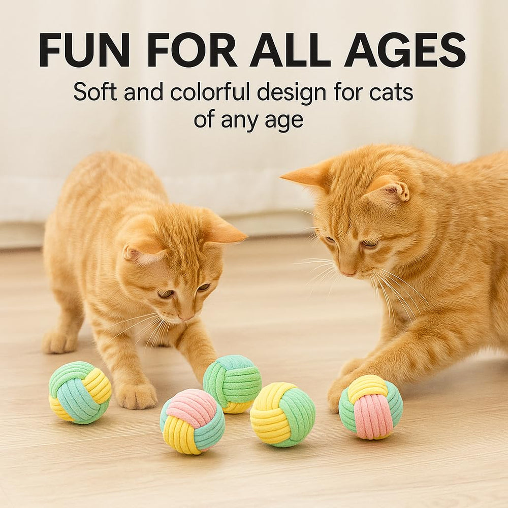 PetPrana Cat Chew Ball 6-pack enables rotation for multiple cats.