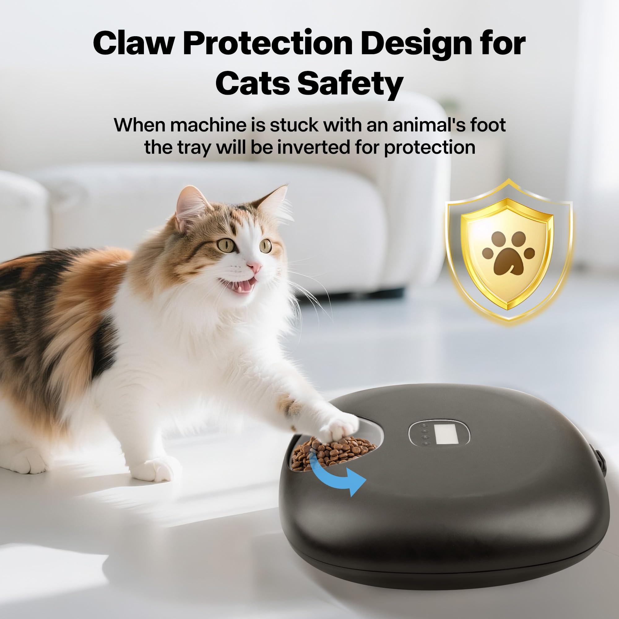Pet Prime automatic feeder multi-pet homes supports cats and small dogs.