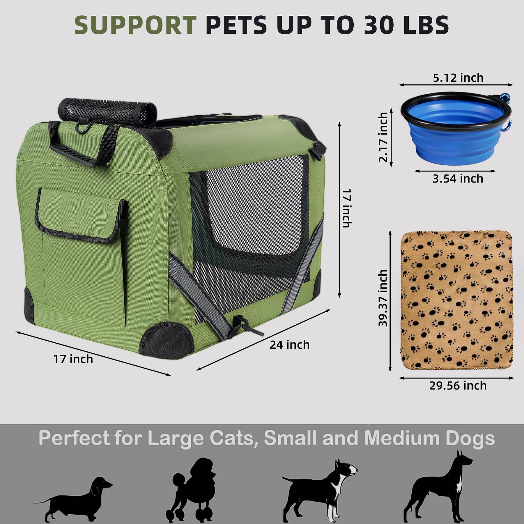 Petprsco folding feature demonstrates quick setup and compact storage.