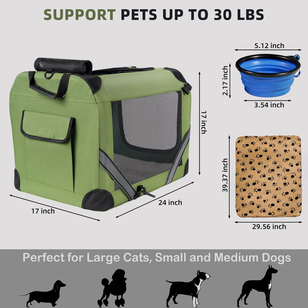 Petprsco folding feature demonstrates quick setup and compact storage.
