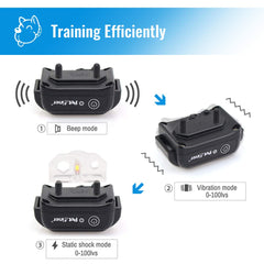 Petrainer Training Collar skin-friendly silicone covers protect the dog's skin during contact