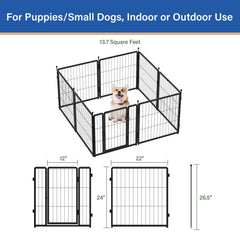 PETREEK Dog Playpen heavy-duty rust-resistant metal for durability