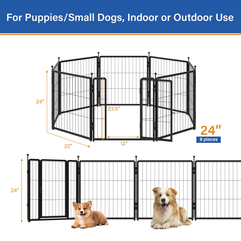 PETREEK Dog Playpen rounded ball tops protect paws during play