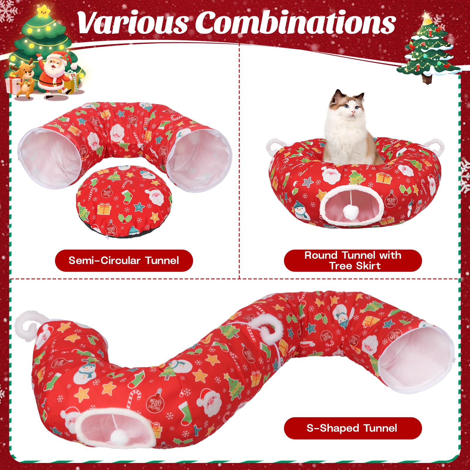 Petrendy cat tunnel circle formation shows versatile layout for larger play areas.