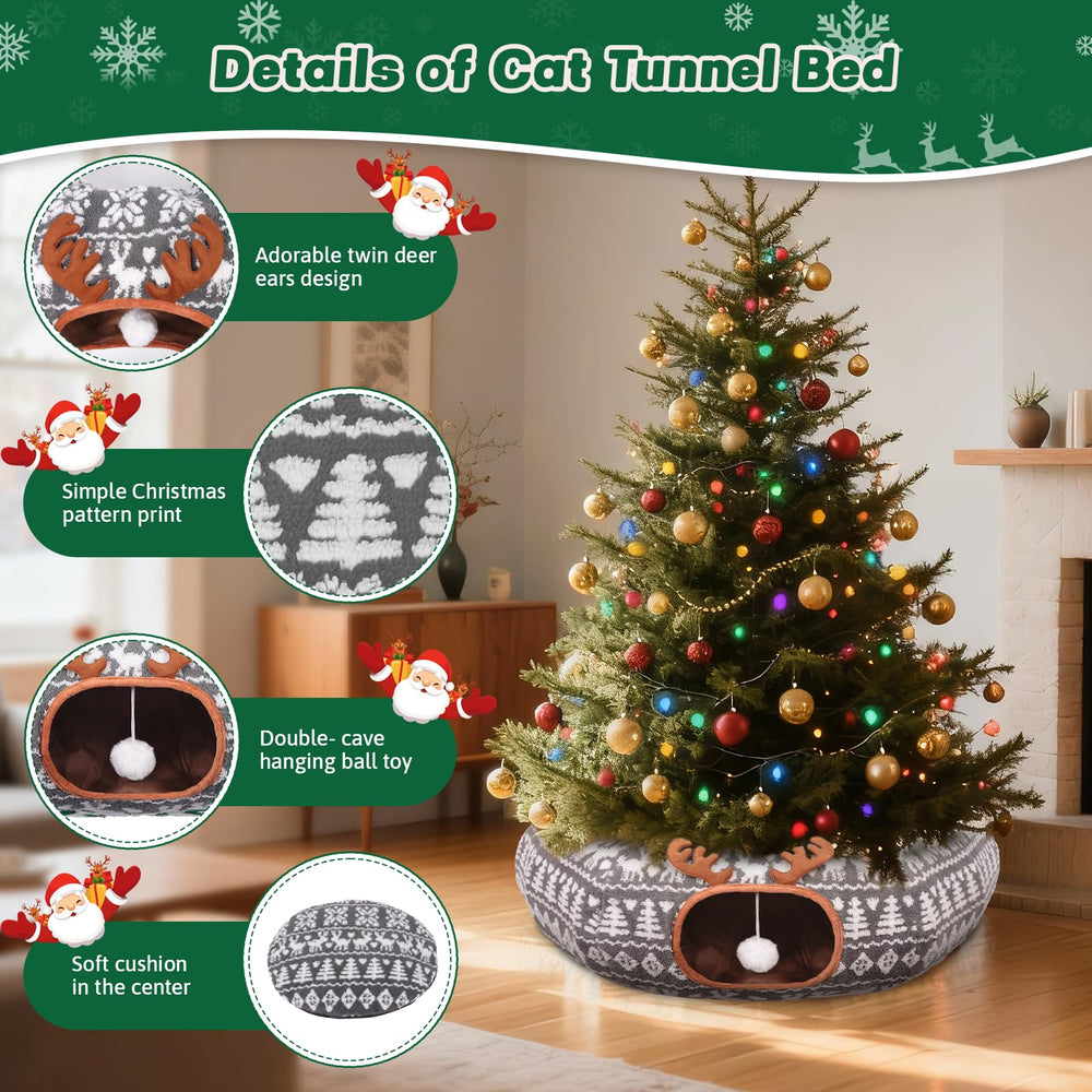 Petrendy Cat Tunnel Dual-Exit Ball Design encourages interactive play and bonding.