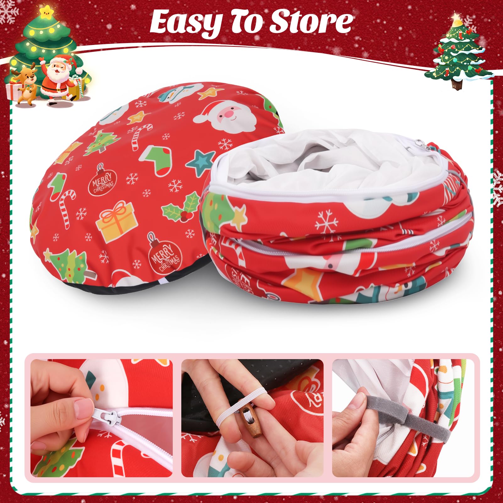 Petrendy cat tunnel steel frame offers stable, safe play under the tree.