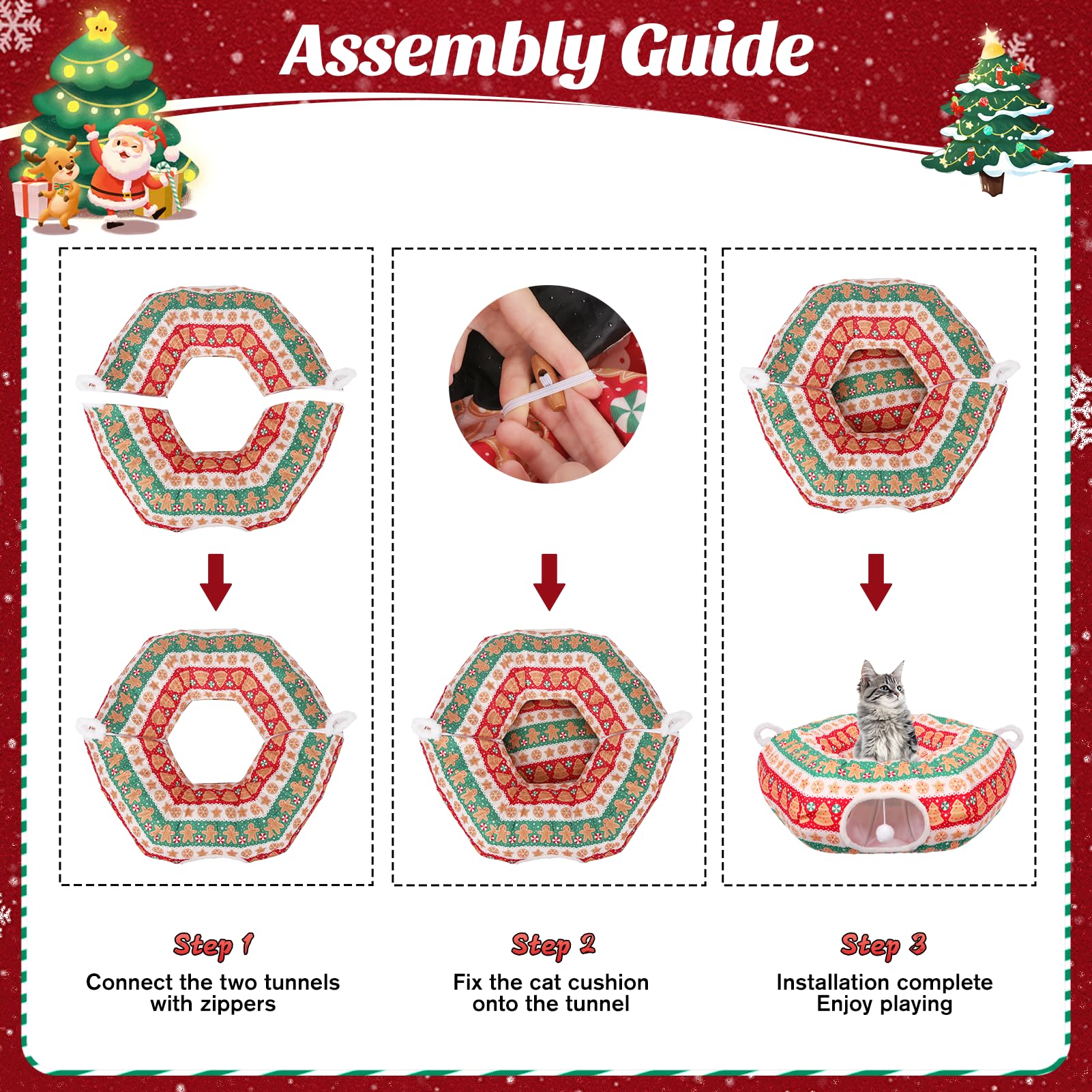 Petrendy Christmas Tree Protector install view demonstrates easy tree protection during holidays.