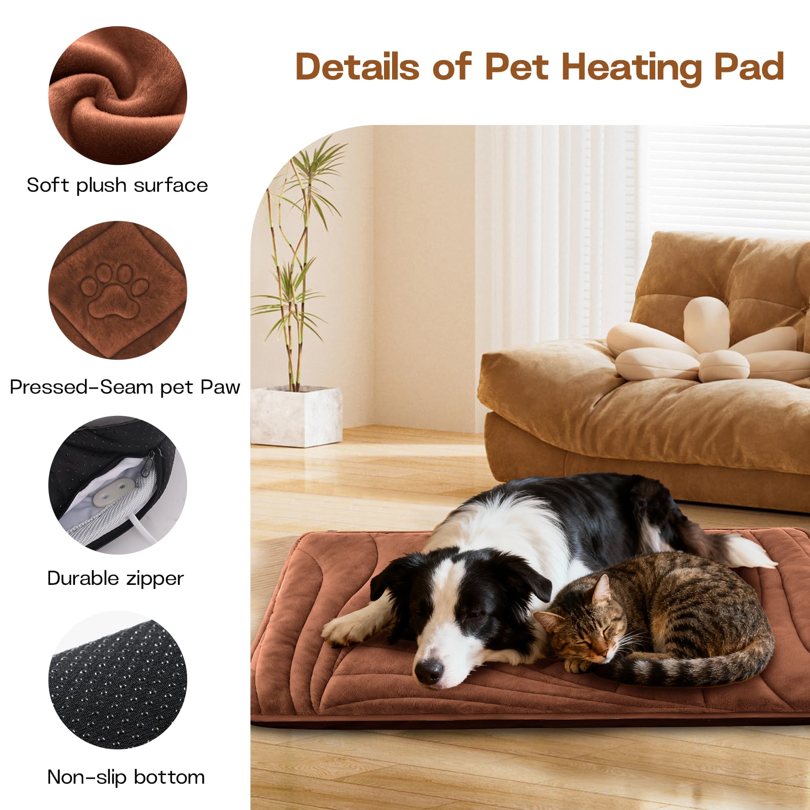 Petrendy removable washable cover image demonstrates easy cleaning and versatile use.