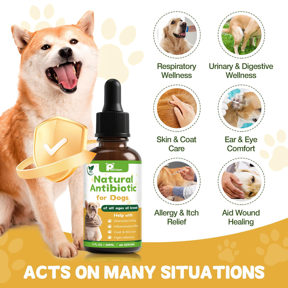Petrivium bacon-flavor drops close-up tempts pets for easy dosing.