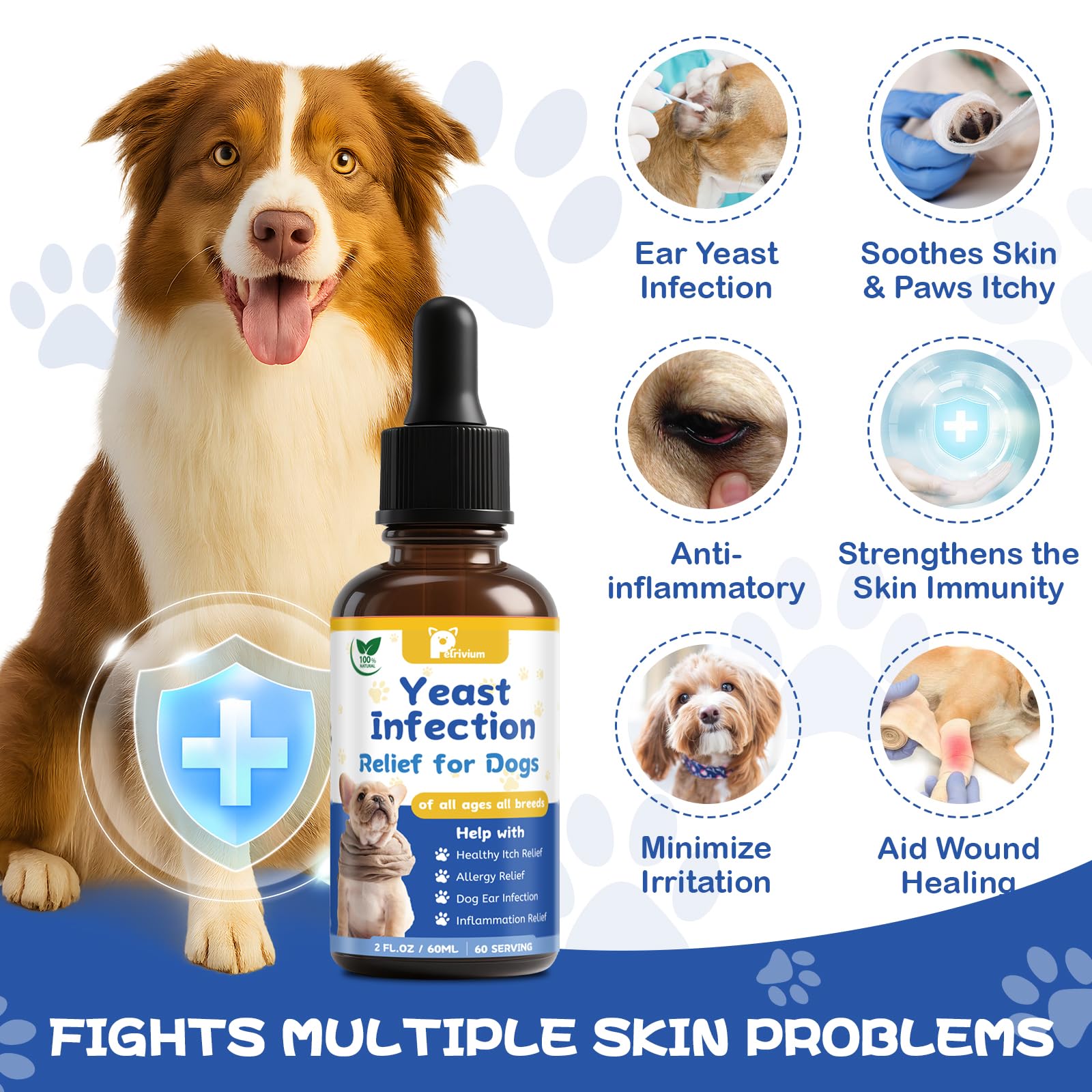 Petrivium yeast-dog-bacon-flavor-drops added to meals