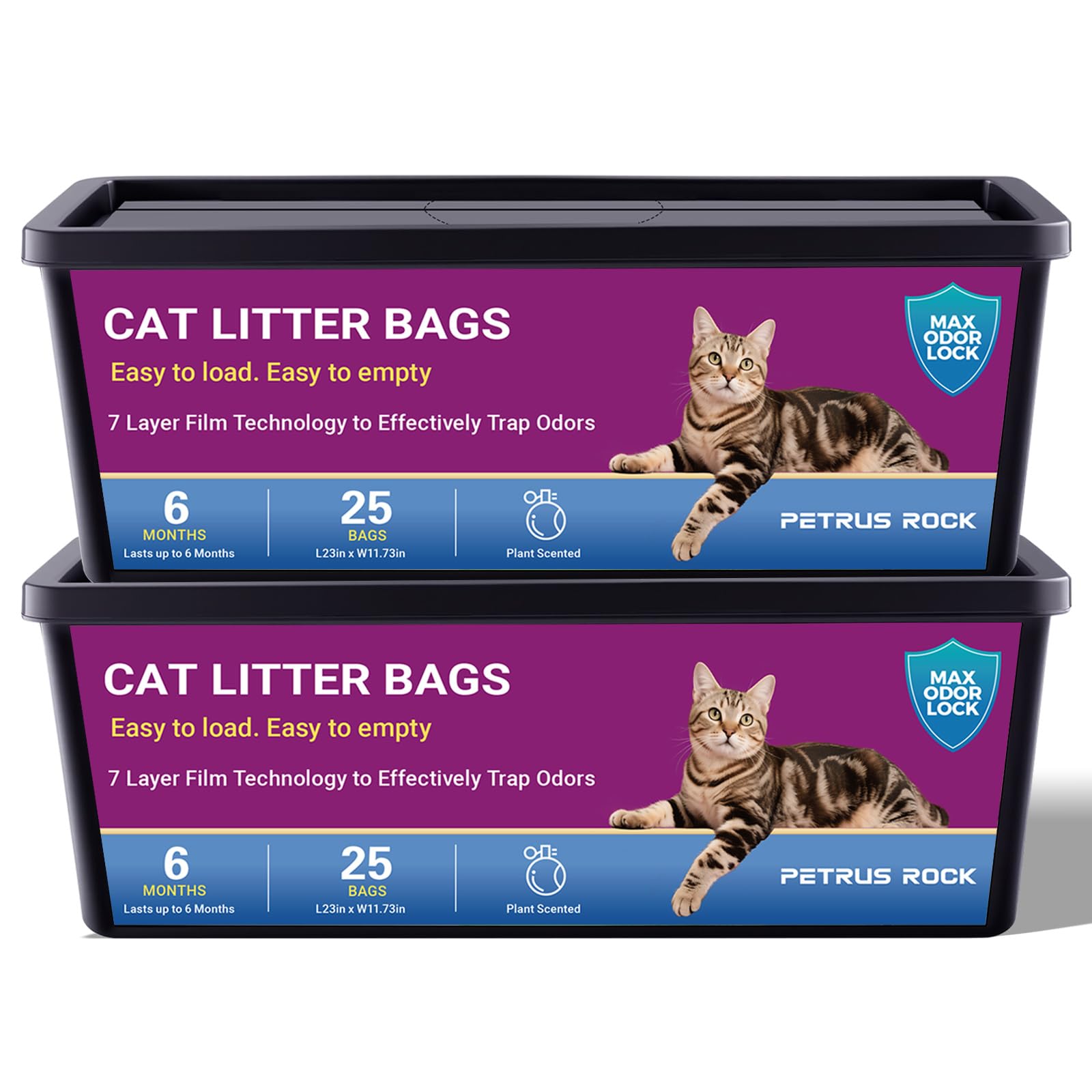 PETRUS ROCK cat litter refill bags easy-roll-pail for convenient refills