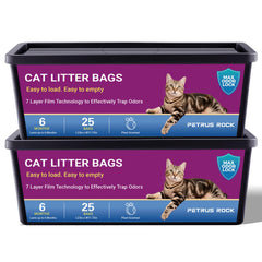 PETRUS ROCK cat litter refill bags easy-roll-pail for convenient refills