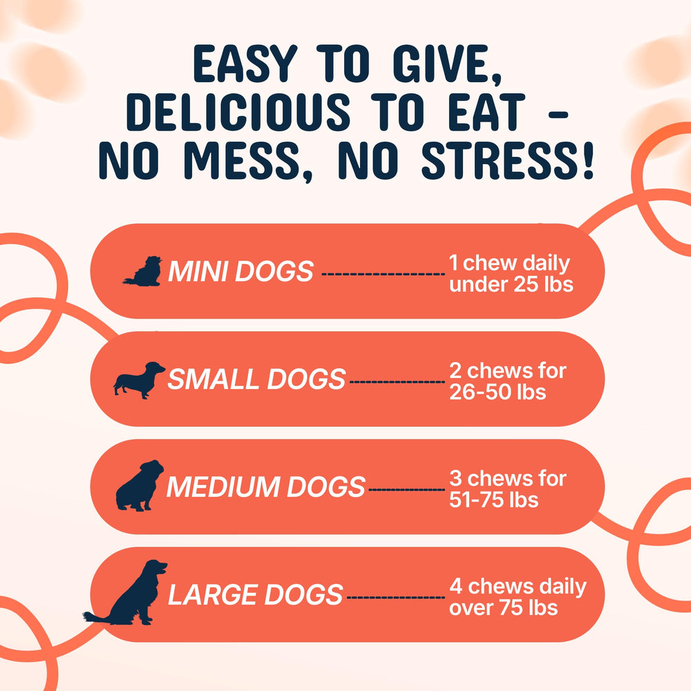 Pets Are Kids Too 120 soft chews bottle closeup for easy daily administration
