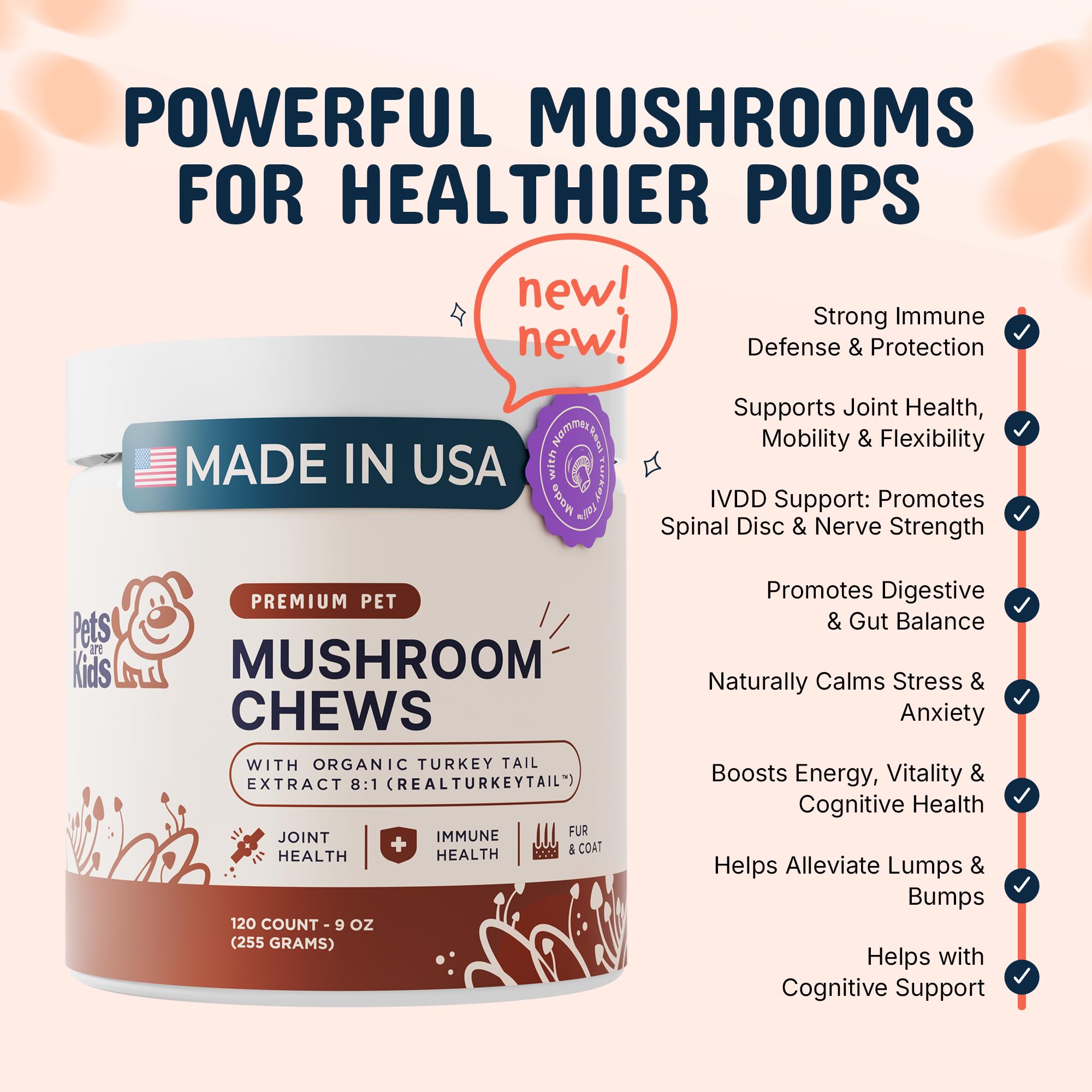 Pets Are Kids Too soft chews texture closeup shows tasty daily treat for dogs