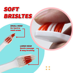Pets & Pupps non-slip handle grip ensures steadier brushing for pets.