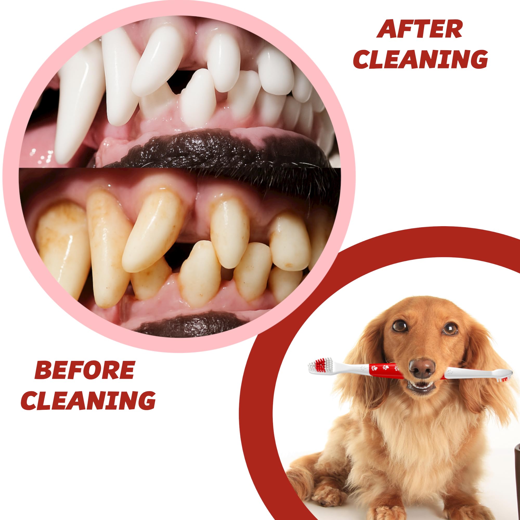 Pets & Pupps non-slip handle offers secure brushing for restless pets.