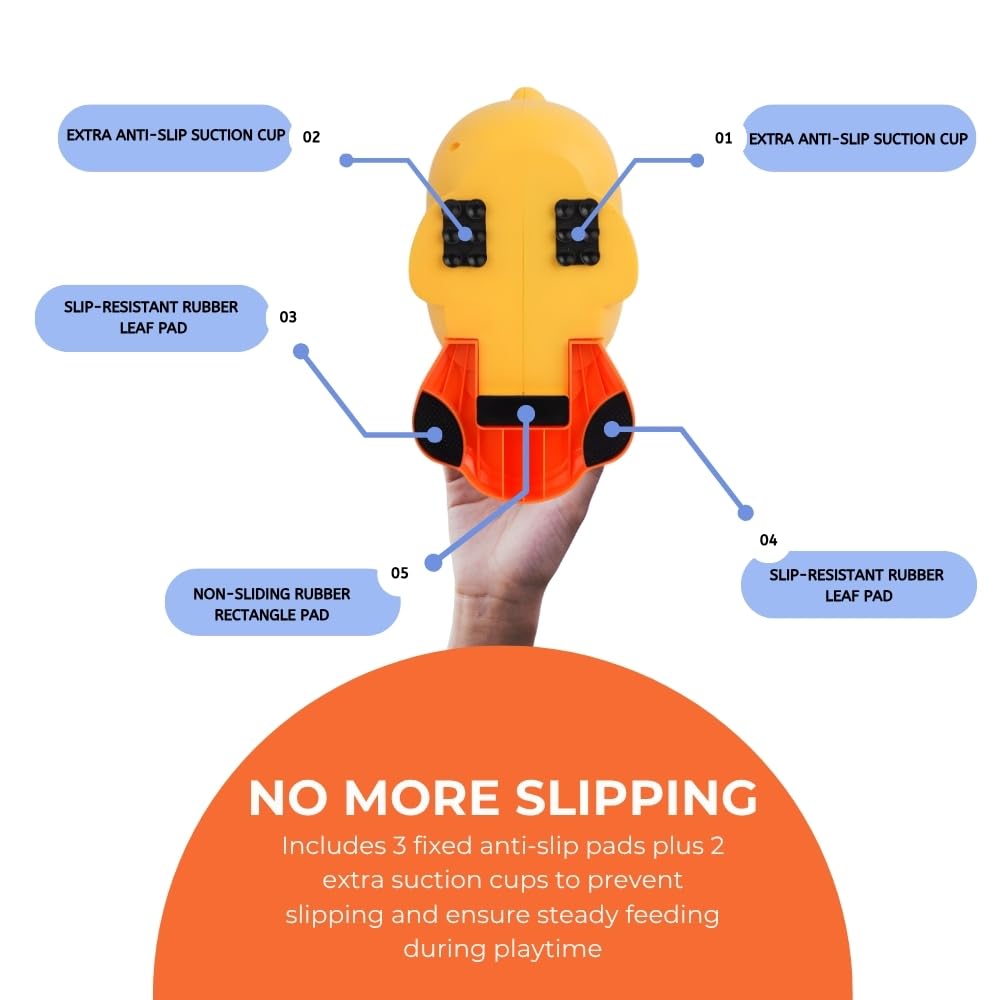 Pets Sparkle anti-slip-base ensures stable play during puzzle feeding sessions