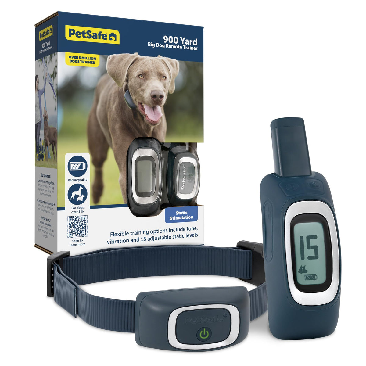 PetSafe 900 Yard Remote Trainer handheld for confident off-leash recall on trails